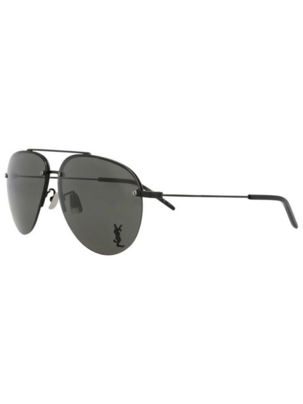 New Saint Laurent Unisex Aviator Black Black Grey Fashion Designer Sunglasses
